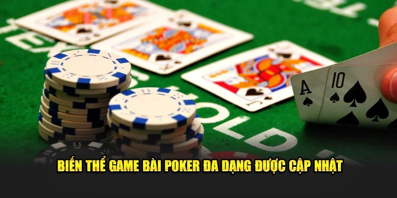 Biến thể game poker đa dạng được cập nhật