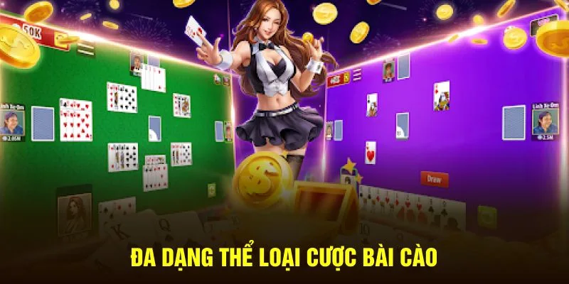 Đa dạng thể loại cược bài cào